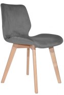 Krzesło tapicerowane SOPHIA VELVET GREY II GATUNEK