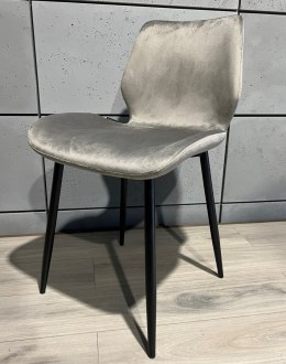 Krzesło tapicerowane SOPHIA VELVET GREY SMOKE