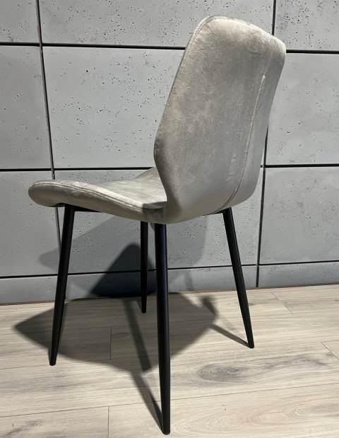 Krzesło tapicerowane SOPHIA VELVET GREY SMOKE