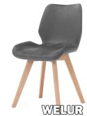 Krzesło tapicerowane SOPHIA VELVET GREY