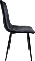 Krzesło tapicerowane SORANO VELVET BLACK