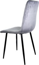 Krzesło tapicerowane SORANO VELVET DARK GREY