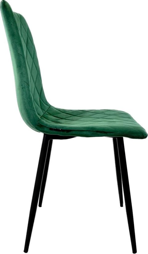 Krzesło tapicerowane SORANO VELVET GREEN