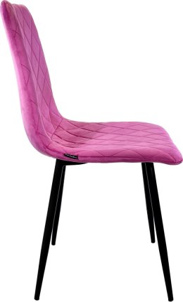 Krzesło tapicerowane SORANO VELVET PINK II GATUNEK