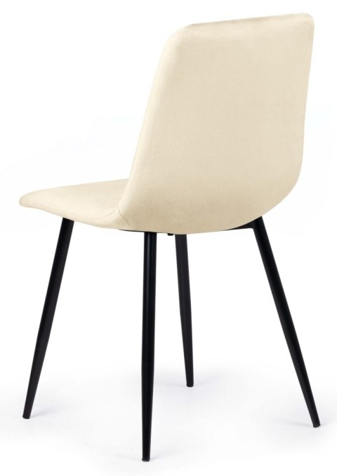 Krzesło tapicerowane TRIO VELVET BEIGE