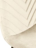 Krzesło tapicerowane TRIO VELVET BEIGE