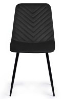Krzesło tapicerowane TRIO VELVET BLACK