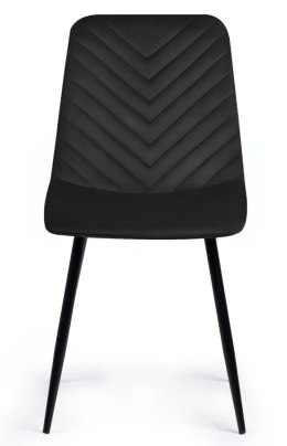 Krzesło tapicerowane TRIO VELVET BLACK