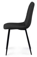 Krzesło tapicerowane TRIO VELVET BLACK