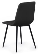 Krzesło tapicerowane TRIO VELVET BLACK
