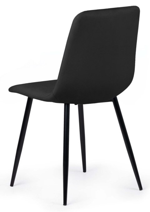 Krzesło tapicerowane TRIO VELVET BLACK