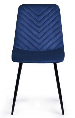 Krzesło tapicerowane TRIO VELVET BLUE