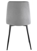 Krzesło tapicerowane TRIO VELVET GREY OUTLET