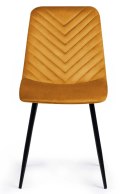 Krzesło tapicerowane TRIO VELVET HONEY