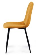 Krzesło tapicerowane TRIO VELVET HONEY