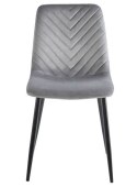 Krzesło tapicerowane TRIO VELVET LIGHT GREY