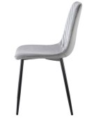 Krzesło tapicerowane TRIO VELVET LIGHT GREY