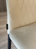 Krzesło tapicerowane VALVA CARO VELVET BEIGE