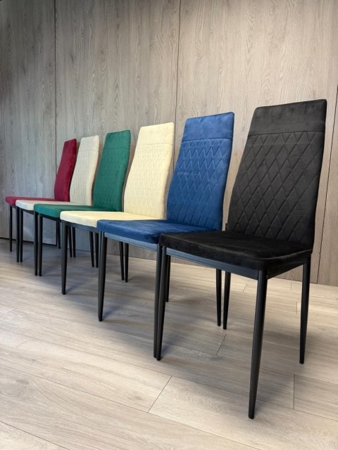 Krzesło tapicerowane VALVA CARO VELVET GREEN