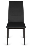 Krzesło tapicerowane VALVA DUO BLACK VELVET