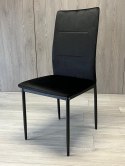 Krzesło tapicerowane VALVA DUO BLACK VELVET