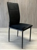 Krzesło tapicerowane VALVA DUO BLACK VELVET