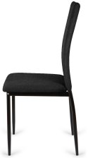 Krzesło tapicerowane VALVA DUO FABRIC BLACK