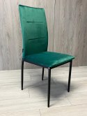 Krzesło tapicerowane VALVA DUO VELVET GREEN