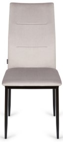 Krzesło tapicerowane VALVA DUO VELVET GREY