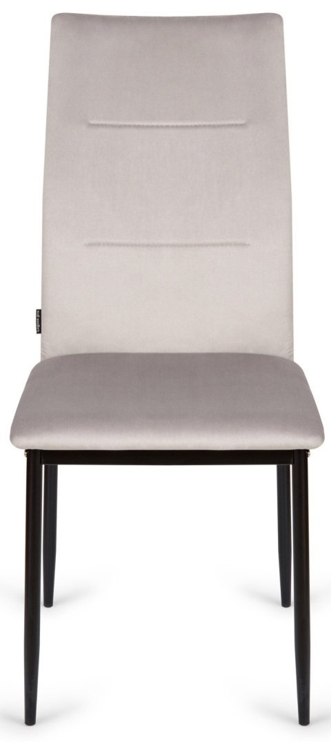 Krzesło tapicerowane VALVA DUO VELVET GREY