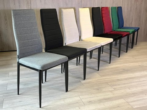 Krzesło tapicerowane VALVA LINE FABRIC GREY