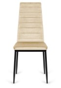 Krzesło tapicerowane VALVA LINE VELVET BEIGE