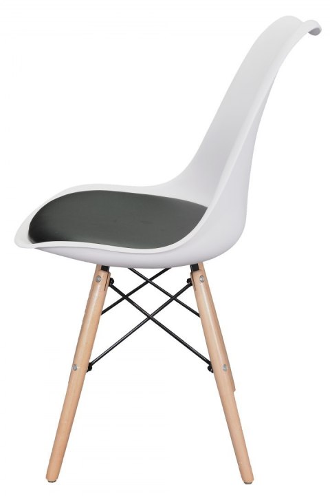 Krzesło TOSCANA BIANCO - BLACK PU