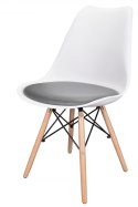 Krzesło TOSCANA BIANCO - GREY PU