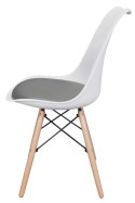 Krzesło TOSCANA BIANCO - GREY PU