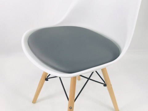 Krzesło TOSCANA BIANCO - GREY PU