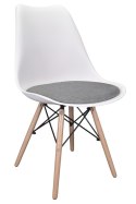 Krzesło TOSCANA BIANCO - Grey Fabric II
