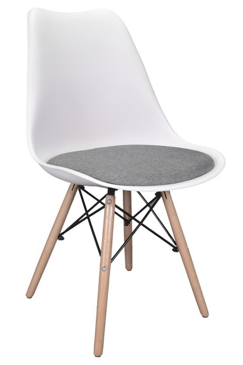 Krzesło TOSCANA BIANCO - Grey Fabric II