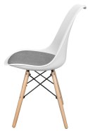 Krzesło TOSCANA BIANCO - Grey Fabric II