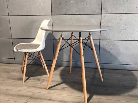 Krzesło TOSCANA BIANCO - Grey Fabric II