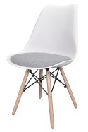 Krzesło TOSCANA BIANCO - Grey Fabric V