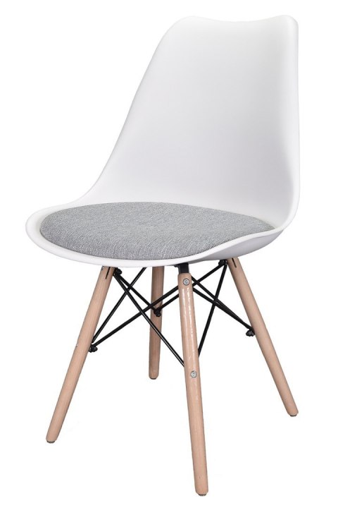 Krzesło TOSCANA BIANCO - Grey Fabric V