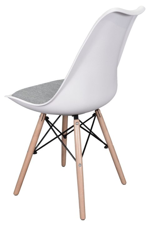 Krzesło TOSCANA BIANCO - Grey Fabric V