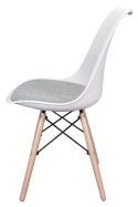 Krzesło TOSCANA BIANCO - Grey Fabric V