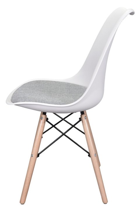 Krzesło TOSCANA BIANCO - Grey Fabric V