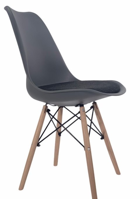 Krzesło TOSCANA DARK GREY - Black Fabric V