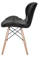 Krzesło tapicerowane VASTO BLACK PU - II GATUNEK