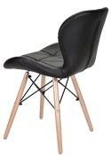 Krzesło tapicerowane VASTO BLACK PU - II GATUNEK