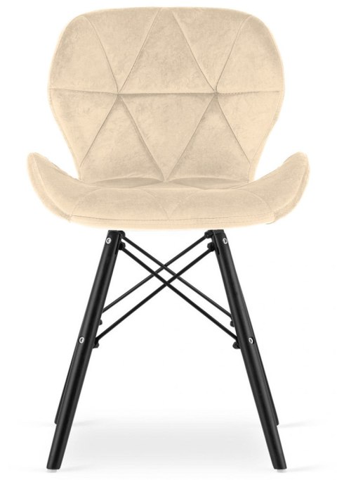 Krzesło tapicerowane VASTO CREAM VELVET SMOKE