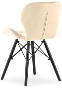 Krzesło tapicerowane VASTO CREAM VELVET SMOKE